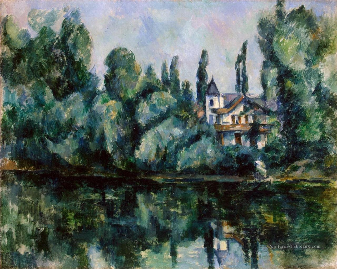 Les rives de la Marne Paul Cézanne Paysage Peintures à l'huile